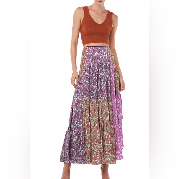 Amur Scout Floral Patchwork Maxi Skirt - Picture 10 of 11
